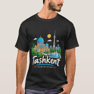 Handgezeichnete Tashkent Usbekistan Reise Kunst Wa T-Shirt