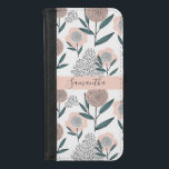 Handgezeichnete trockene Rose und grünes Blumenmon iPhone 8/7 Geldbeutel-Hülle<br><div class="desc">Handgezeichnete Style-Illustration in staubiger Rose und grüner blumenmonogramm Handytasche für den Alltag. Erdige und skurrile sanfte Farben für sie. Personalisieren Sie mit Ihrem Vornamen oder Ihren Initialen, was immer Sie bevorzugen. Sie können auch das Design-Tool verwenden, um "weiter" anzupassen, um Schriftstil, Farbe und Größe des Typs zu ändern. Wählen Sie...</div>