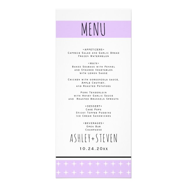 Handgezeichnete Typografie-Lavendel-Karte Werbekarte (Vorne)