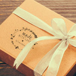 Handgezeichnete Wildblume Kranz aus Liebe Gummistempel<br><div class="desc">Handgezeichnet Wildblumen mit handgeschriebenem Text für alle Handwerkskunst und DIY-Projekte Gummi-Briefmarke.</div>