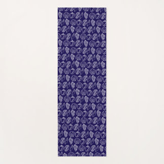 Handgezeichnete Yoga-Matte mit Muschelmuster Yogamatte