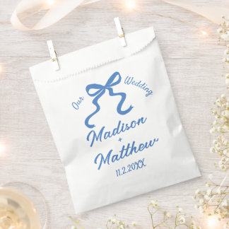 Handgezeichnete Zeichnungen Doodles Ribbon Bow Hoc Geschenktütchen