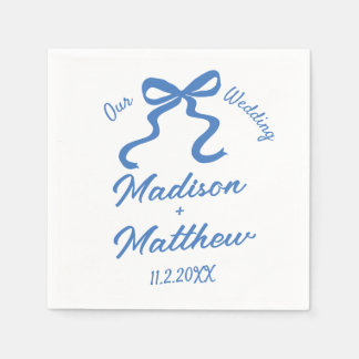 Handgezeichnete Zeichnungen Doodles Ribbon Bow Hoc Serviette