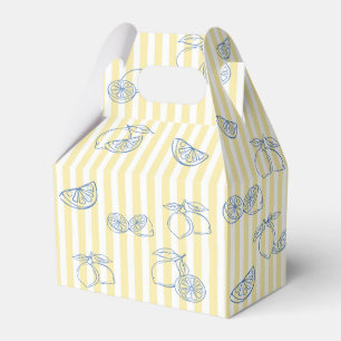 Handgezeichnete Zitronen-Baby-Party-Geschenkbox Geschenkschachtel