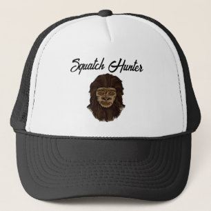 Handgezeichneter Bigfoot Sasquatch Sumpf Ape Hunte Truckerkappe