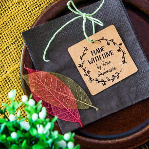 Handgezeichneter Blume mit Liebe Gummistempel