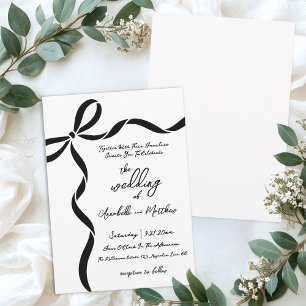 Handgezeichneter Bogen Whimsical Hochzeit Einladung