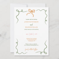 Handgezeichneter Bow bunter, sonderbare Hochzeit