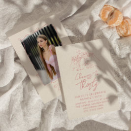 Handgezeichneter Cocktail feiert 30. Geburtstag Einladung