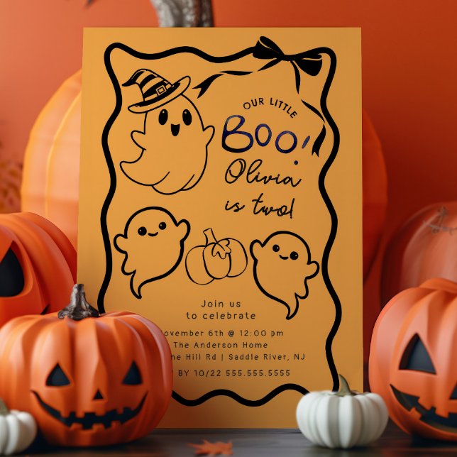 Handgezeichneter Geist Geburtstagsparty Einladung (Von Creator hochgeladen)