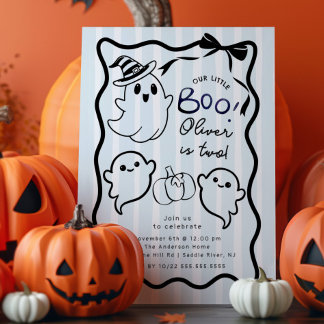 Handgezeichneter Geist Geburtstagsparty Einladung