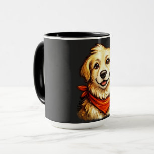 Handgezeichneter glücklicher Golden Retriever Swea Tasse