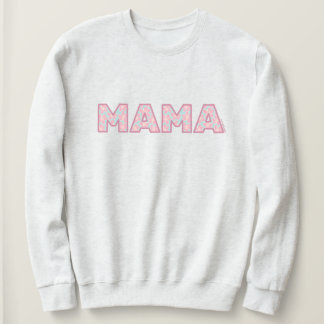 Handgezeichneter Hibiskus Mama Sweatshirt