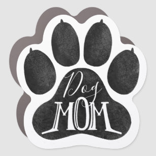 Handgezeichneter Hund Mama Pfoten Pet Eltern Auto Magnet