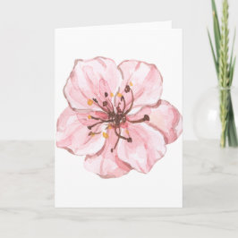 Handgezeichneter Kirschblossom (Leere) Karte