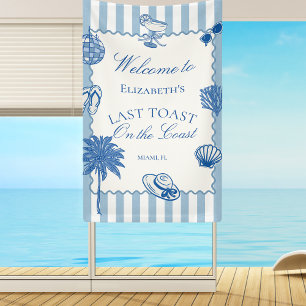 Handgezeichneter letzter Toast auf der Küste Jungg Banner