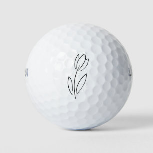 Handgezeichneter Linear Tulip Golfball