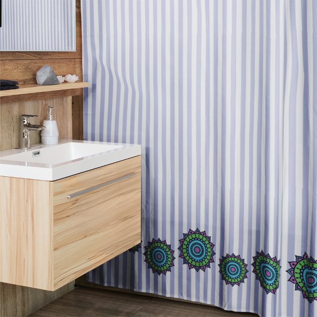 Handgezeichneter Mandala-Duschvorhang Duschvorhang (Von Creator hochgeladen)