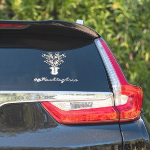 Handgezeichneter Palmbaum-Name-Script Auto-Aufkleb Aufkleber