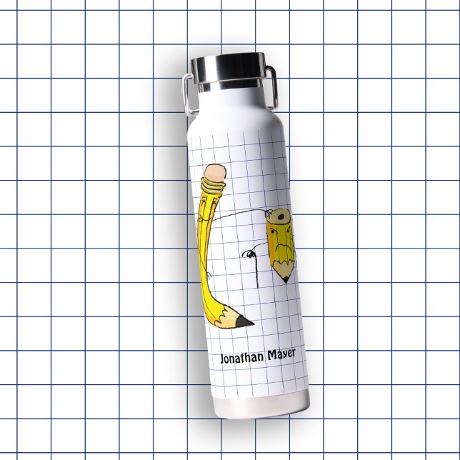 Handgezeichneter Schulgebrauch Trinkflasche (Hand Drawn School Supplies Water Bottle
)