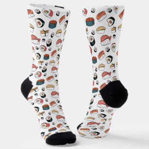 Handgezeichneter Sushi-Mix Socken