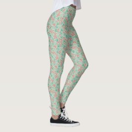 Handgezeichneter Weihnachtsbaum Evergreen Pine Nee Leggings