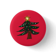 Handgezeichneter Weihnachtsbaumstern