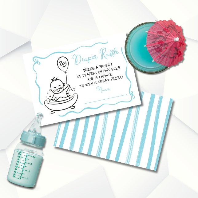 Handgezeichneter Windelkreuz Einladung (Von Creator hochgeladen)