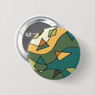 Handgezeichnetes abstraktes Vintages Design Button