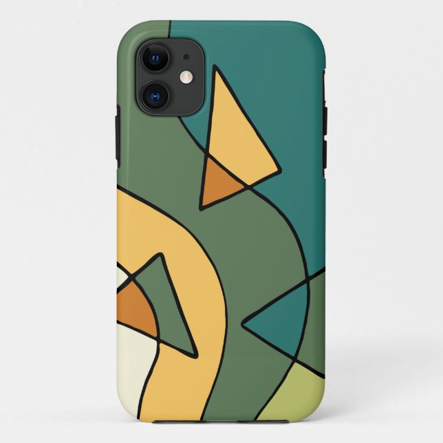 Handgezeichnetes abstraktes Vintages Design Case-Mate iPhone Hülle (Rückseite)