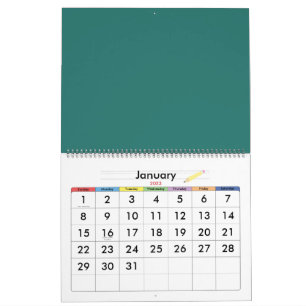 Handgezeichnetes abstraktes Vintages Design Kalender