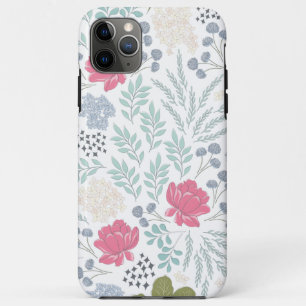 Handgezeichnetes Blumen- und Blattmuster Case-Mate iPhone Hülle