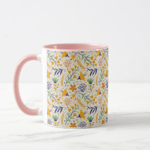 Handgezeichnetes Blumenmuster-23595 Tasse