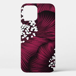 Handgezeichnetes Blumenmuster mit Kamelie-Blume Case-Mate iPhone Hülle