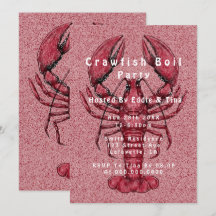 Handgezeichnetes Crawfish Boil Partys