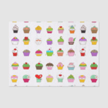 Handgezeichnetes Cupcake-Muster