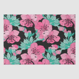 Handgezeichnetes Dekorationsmuster Cherry Blossom Seidenpapier