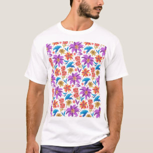 Handgezeichnetes, exotisches Muster-70703 T-Shirt