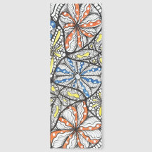 Handgezeichnetes florales Doodle-Lesezeichen Thore
