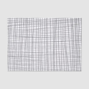 Handgezeichnetes Gittermuster-Geschenk Seidenpapier