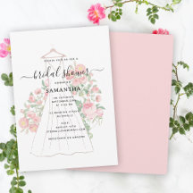 Handgezeichnetes Hochzeitskleid Brautparty