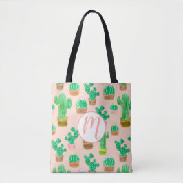 Handgezeichnetes Kaktusmuster Tasche