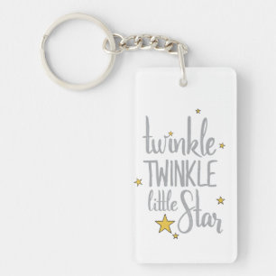 Handgezeichnetes Kinderzimmer Rhymes Bild Twinkle  Schlüsselanhänger