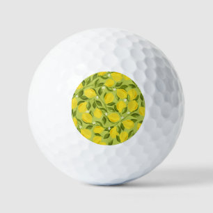 Handgezeichnetes Lemons farbiges Tapete Golfball