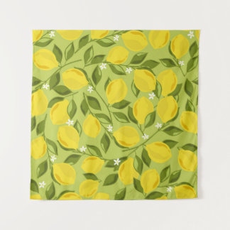 Handgezeichnetes Lemons farbiges Tapete Wandteppich