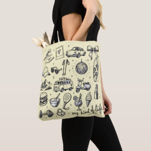 Handgezeichnetes Lifestyle-Clipart-Bundle, Tasche