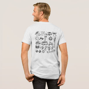Handgezeichnetes Lifestyle-Clipart-Bundle, Tri-Blend Shirt