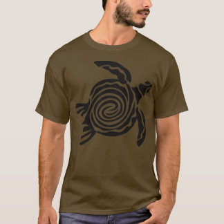 Handgezeichnetes Meeresschildkrötenbild T-Shirt