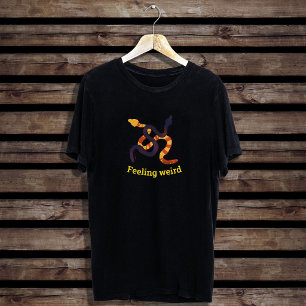 Handgezeichnetes mehrfarbiges lustiges Schlangende T-Shirt