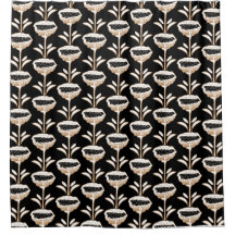 Handgezeichnetes, modernes Mohndesign Schwarzes Go